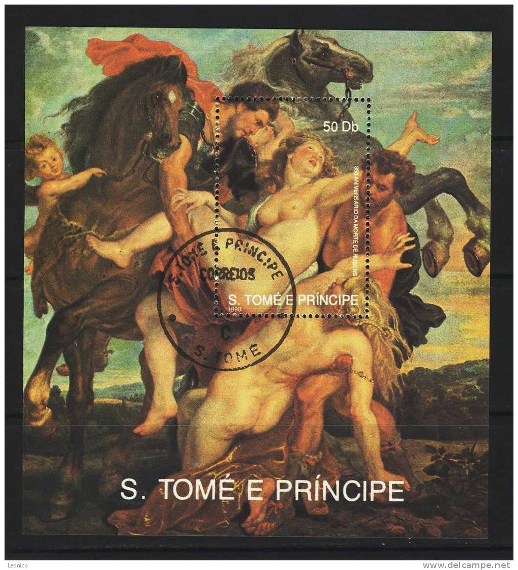 S. TOmÉ E PRINCIPE 1990 / Rubens / Bl. 249 / X 997 - Desnudos