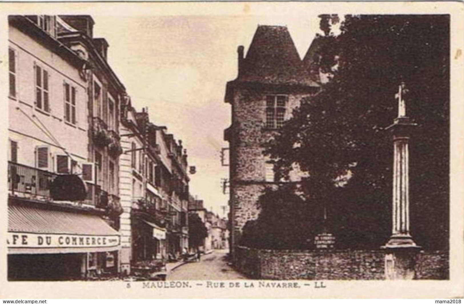 Mauleon         Rue De La  Navarre      ( Café Du Commerce  ) - Mauleon