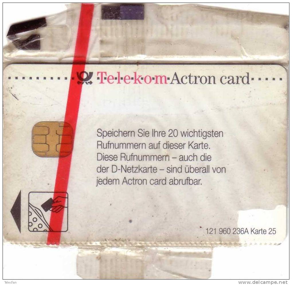 ALLEMAGNE ACTRON CARD DENTELEE NSB MINT IN BLISTER RARE - A + AD-Series : Publicitaires - D. Telekom AG