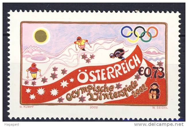 #Austria 2002. Olympic Games. Michel 2369. MNH(**) - Unused Stamps