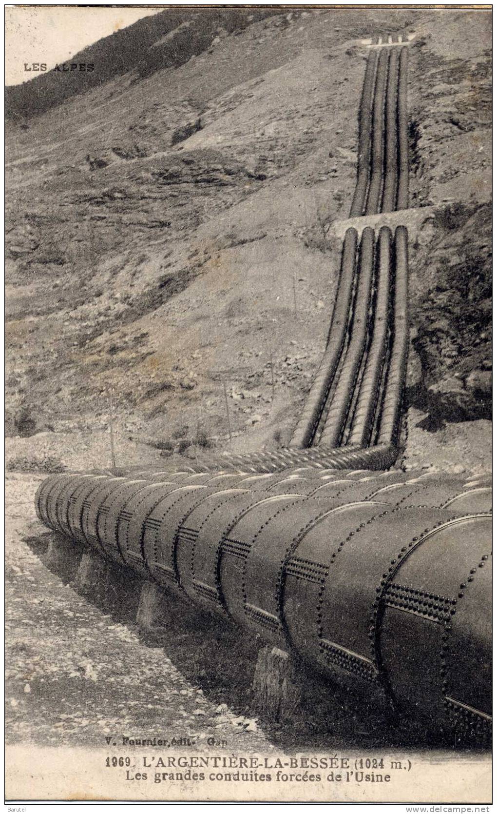 L´ARGENTIERE LA BESSEE - Les Grandes Conduites Forcées De L´Usine - L'Argentiere La Besse