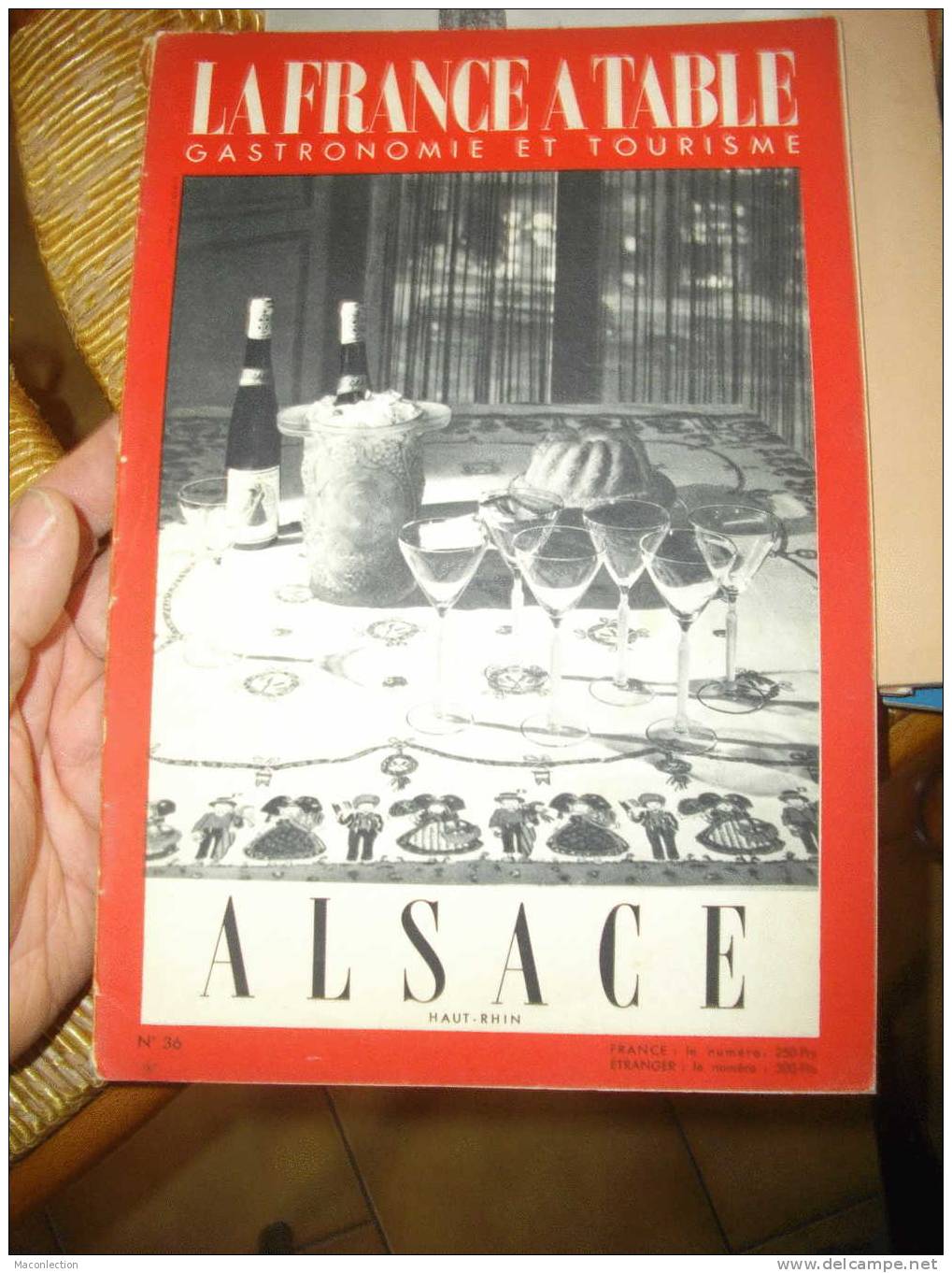 Livret  LA FRANCE à TABLE / Haut Rhin Alsace  .......1952......PORT GRATUIT........48PAGES - Alsace