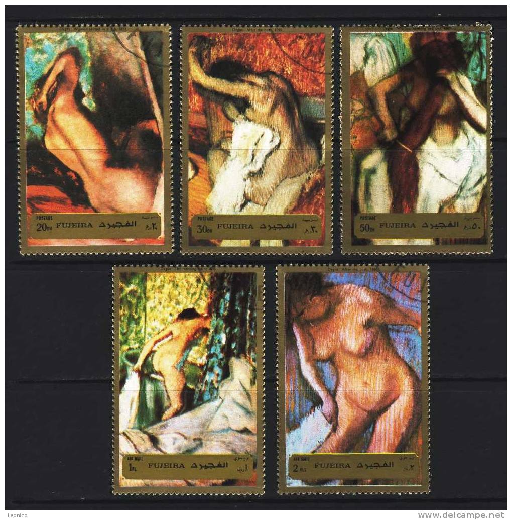 FUJEIRA 1972 / Mi: 1265-69 / Degas / X 1011 - Desnudos