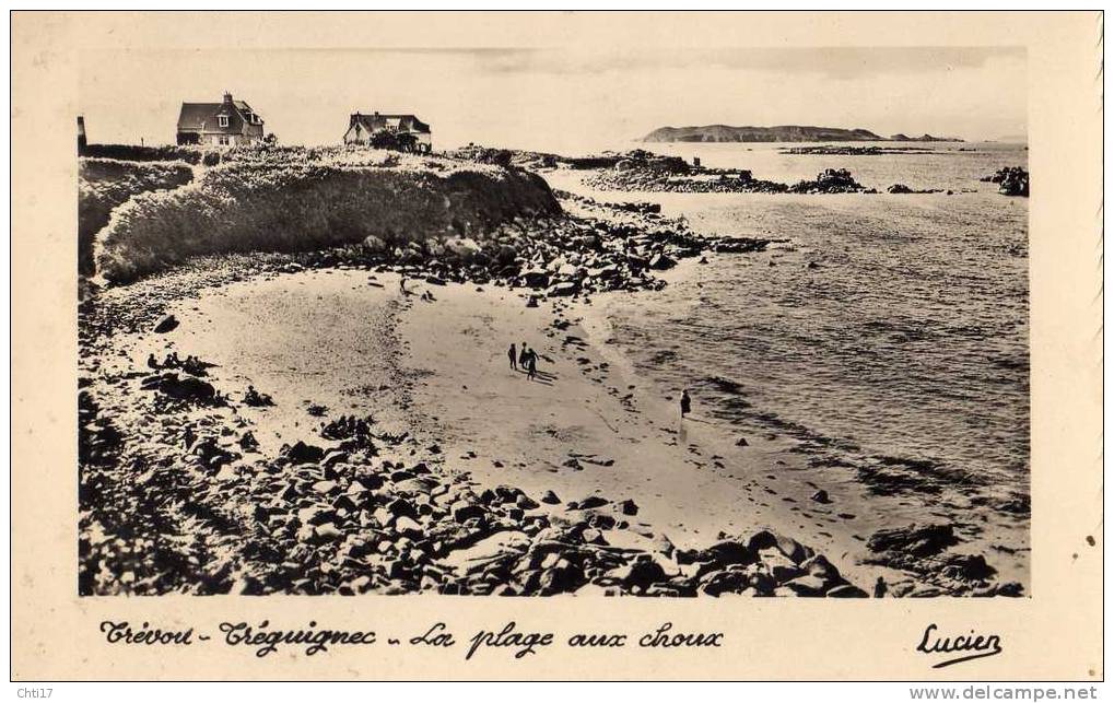 TREVOU TREGUIGNEC PLAGE AUX CHOUX VILLAS  CIRC  1961   EDIT   LUCIEN 9X14 - Autres & Non Classés