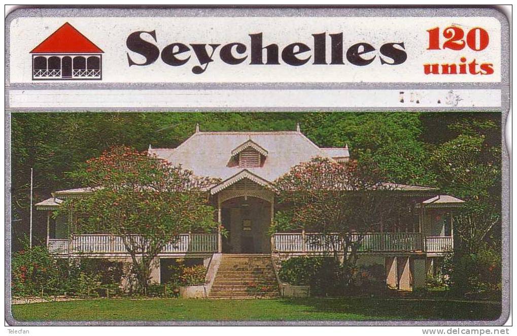 SEYCHELLES VIEILLE CASE CREOLE 120U UT N° 504A...RARE - Seychellen