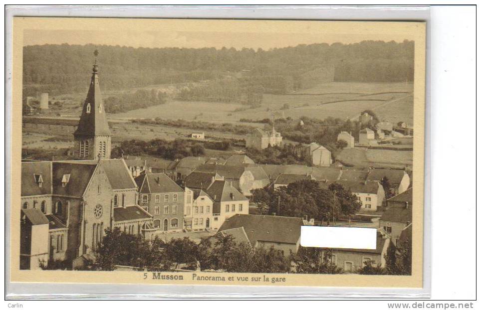 Musson Panorama Et Vue Sur La Gare - Musson