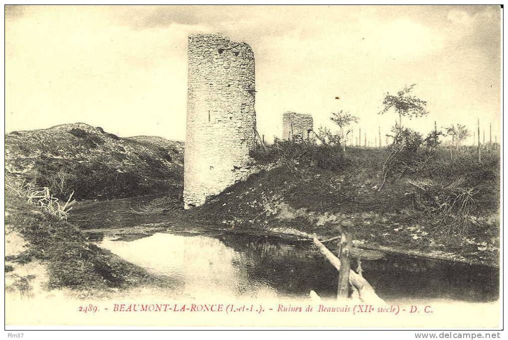 BEAUMONT LA RONCE - Chateau - Ruines De Beauvais - Beaumont-la-Ronce