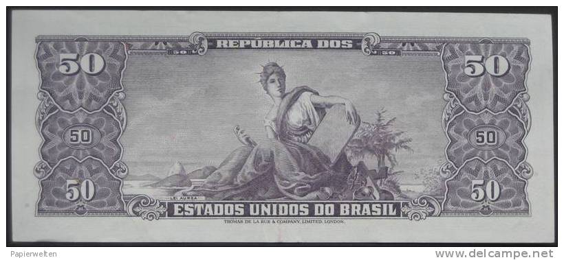 5 Centavos Over 50 Cruzeiros ND (WPM 184a) - Brazilië