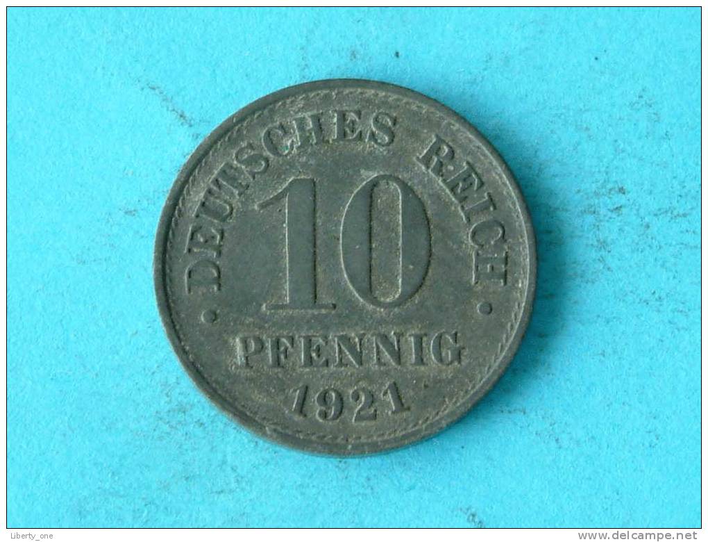 1921 - 10 PFENNIG / KM 26 ( For Grade , Please See Photo ) ! - 10 Pfennig