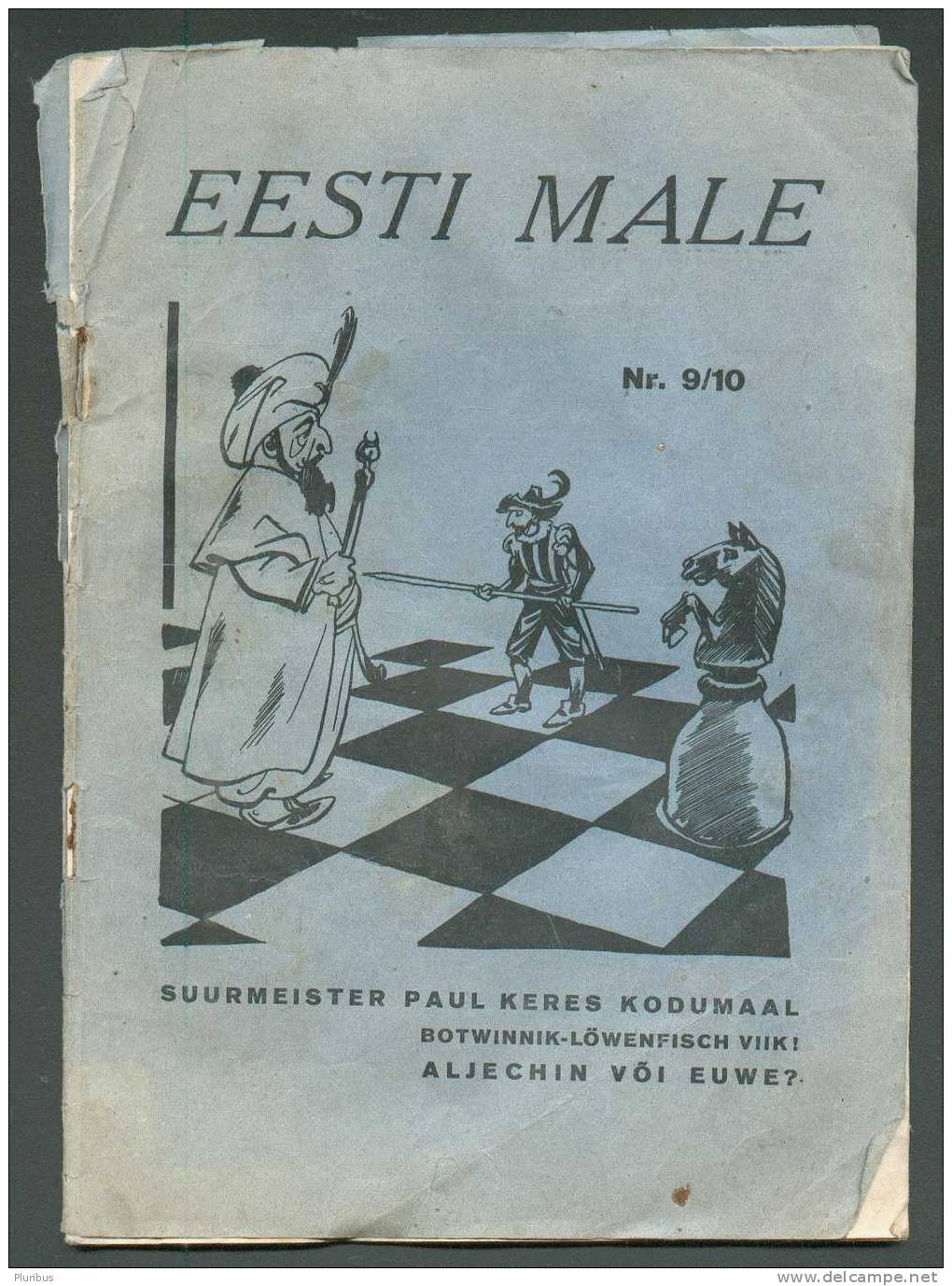 ESTONIA, 1937 VINTAGE CHESS MAGAZINE - Other & Unclassified