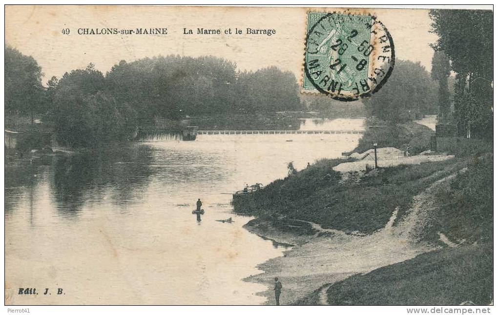 CHÂLONS SUR MARNE - La Marne Et Le Barrage - Châlons-sur-Marne