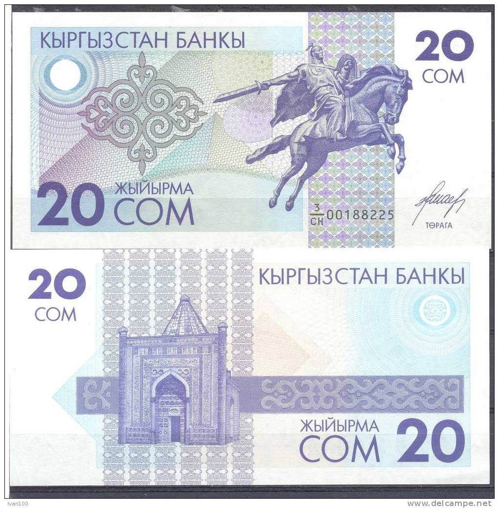 1993. 20S, P-6, UNC - Kirghizistan