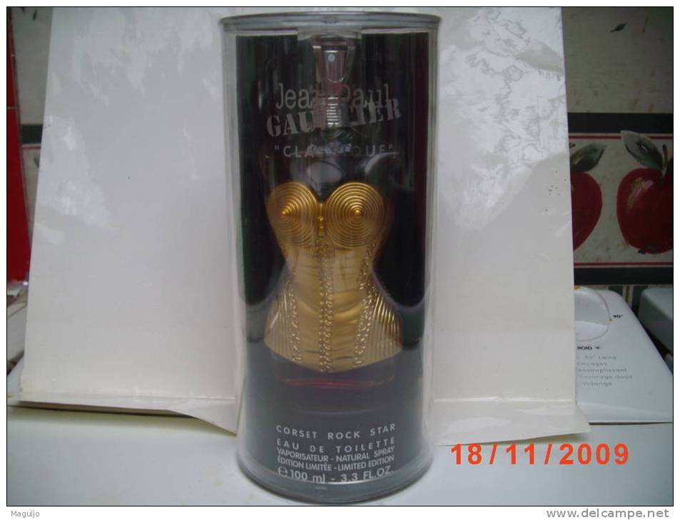 GAULTIER " CLASSIQUE" FLACON COLLECTOR " ROCK STAR" ED.LIMITEE  CORSET  COUTURE SIGNE 100 ML   LIRE!!!! - Miniaturen Damendüfte (mit Verpackung)