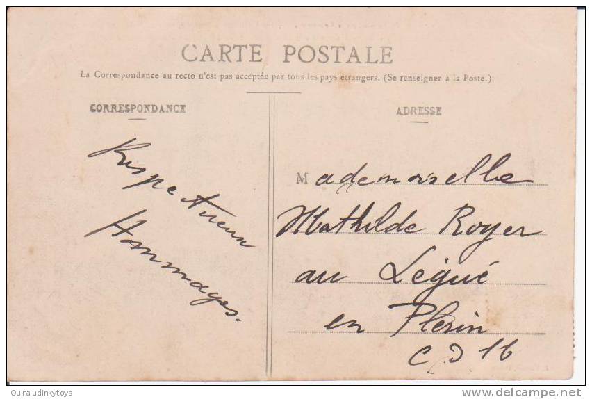 PLOUER Pierre De Lémon Ou "Erussoir" Belle Cpa Animée Circulée En 1906 Bon état Voir Scans - Plouër-sur-Rance