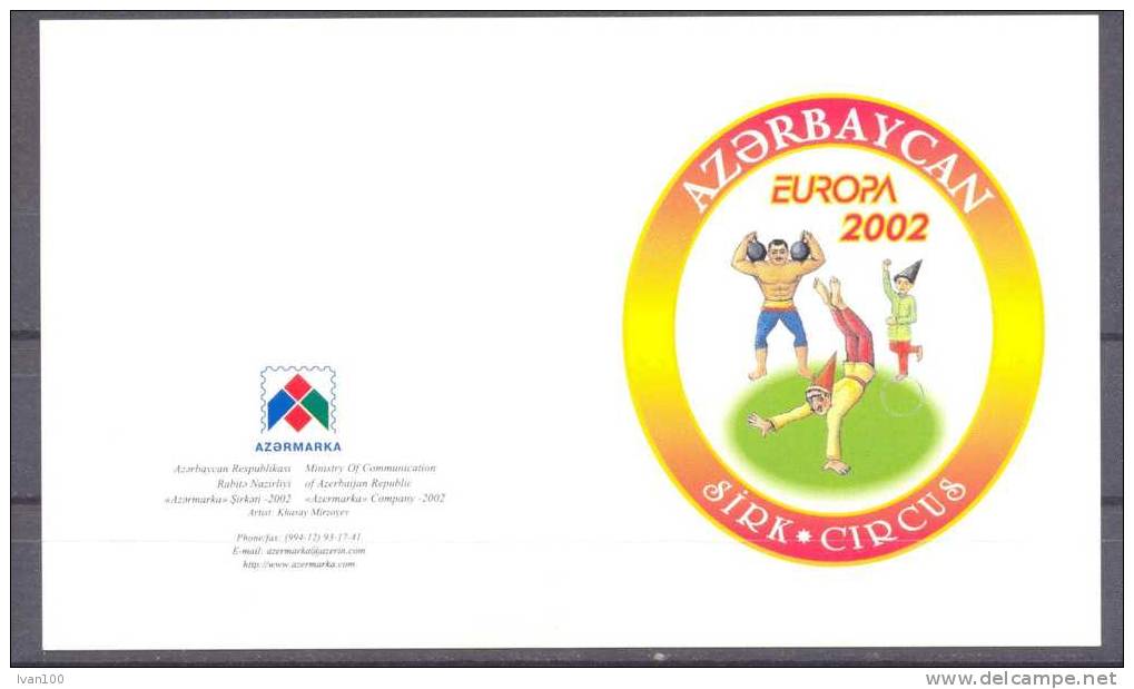 2002. Azerbaijan, Europa 2002, Booklet Of 2 Sets, Mint/** - Azerbaïdjan