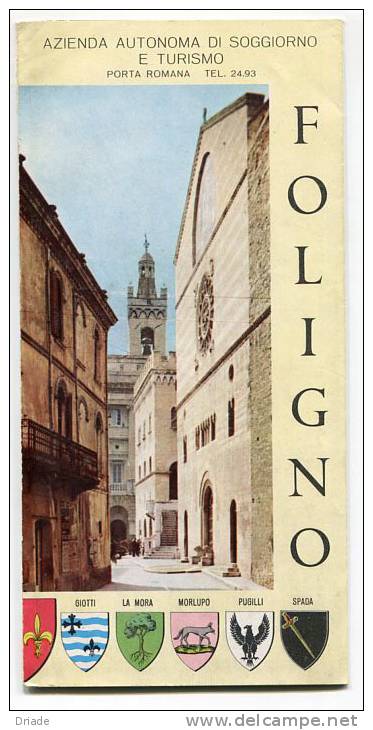 CARTINA ILLUSTRATA FOLIGNO PERUGIA - Foligno