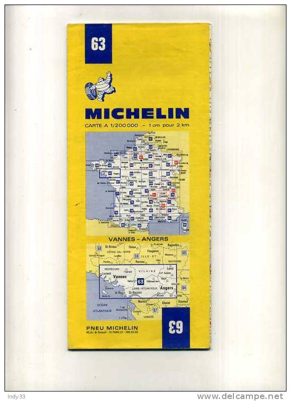 - CARTE MICHELIN 63 . 1972 - Carte Stradali