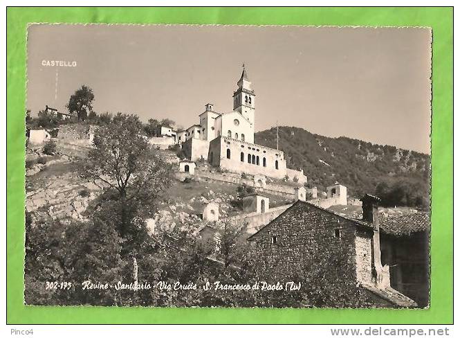 REVINE SANTUARIO CARTOLINA FORMATO GRANDE VIAGGIATA NEL 1967 - Treviso