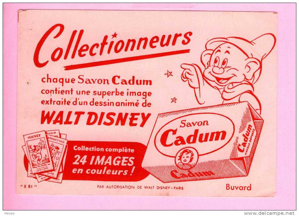 Buvard Savon Cadum Disney Simplet - Parfums & Beauté