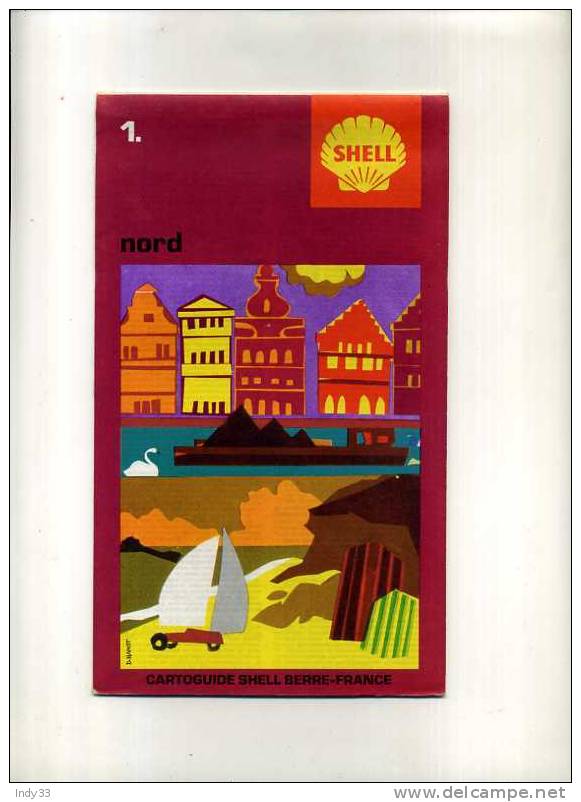 - CARTOGUIDE  SHELL BERRE-FRANCE  1. NORD - Strassenkarten