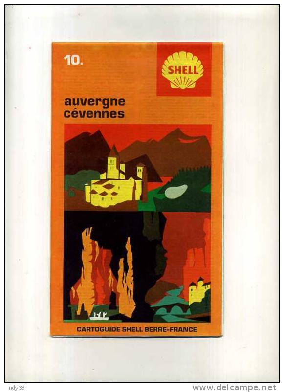 - CARTOGUIDE  SHELL BERRE-FRANCE  10. AUVERGN E CEVENNES - Cartes Routières