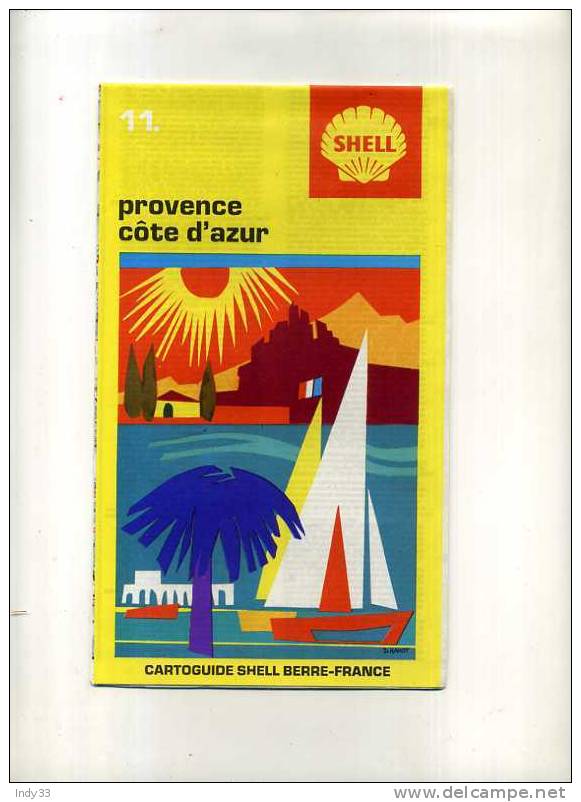 - CARTOGUIDE  SHELL BERRE-FRANCE  11. PROVENCE COTE D'AZUR - Carte Stradali