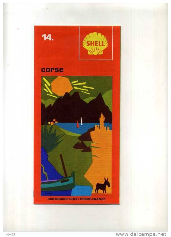 - CARTOGUIDE  SHELL BERRE-FRANCE  14. CORSE - Strassenkarten