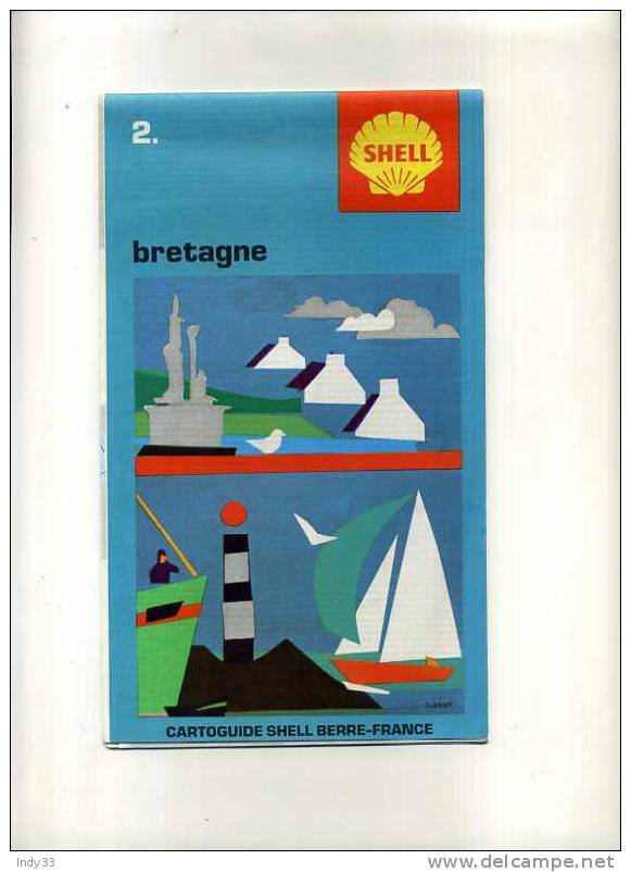 - CARTOGUIDE  SHELL BERRE-FRANCE  2. BRETAGNE - Strassenkarten