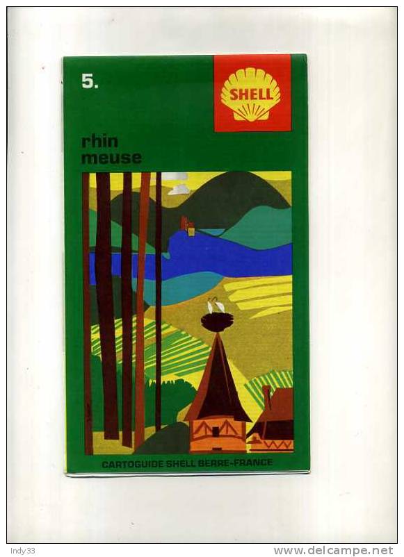 - CARTOGUIDE  SHELL BERRE-FRANCE  5. RHIN MEUSE - Strassenkarten