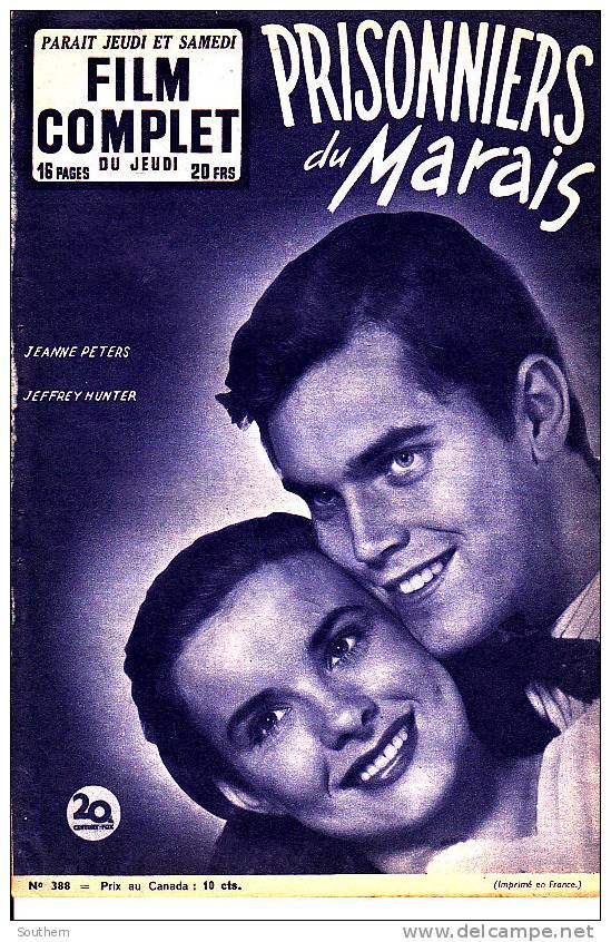 Film Complet  388  Prisonniers Du Marais - Jeanne Peters  Jeffrey Hunter - Louis Jourdan - Cinéma/Télévision