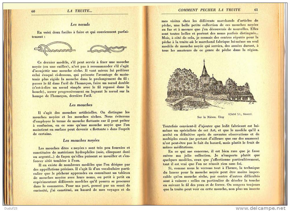 LA TRUITE : Sa Vie , Sa Pêche,  Sa Pisciculture - R. FELIX - Syndicat D´Initiative De Nevers - 1955 - Caza/Pezca