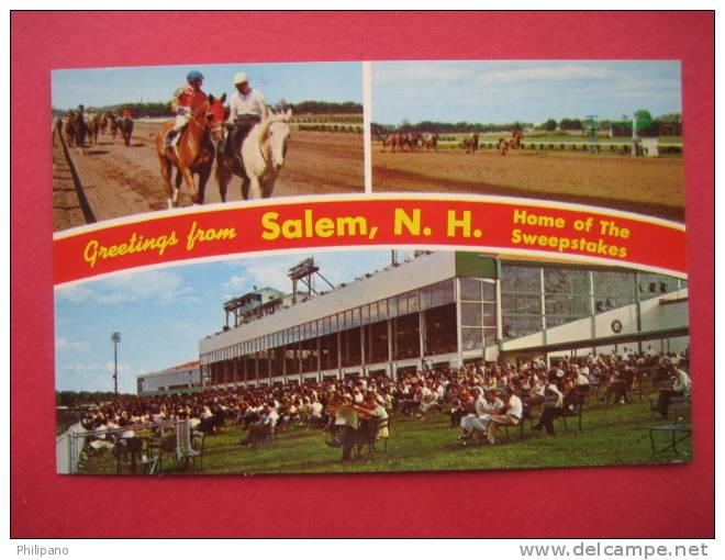 Horse Racing  -----   Multi View Home Of Sweepstakes  Salem   NH--Early Chrome   ----------=========== (ref126) - Other & Unclassified