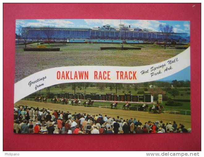 Horse Racing  ---Oaklawn Race Trace Hot Springs Nat'l Park AK   --Early Chrome   ----------=========== (ref126) - Autres & Non Classés