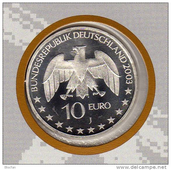 Justus V.Liebig Deutschland Numisblatt 2/2003 Mit 2337 Kleinbogen SST 35€ Fleischextrakt Bf Document Sheetlet Of Germany - Gedenkmünzen