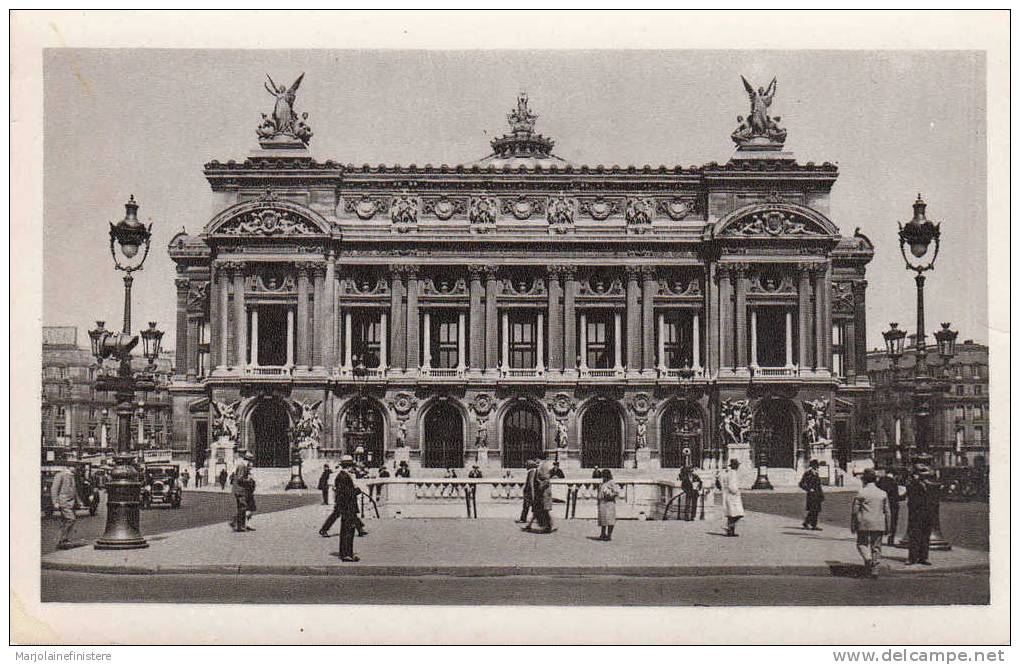 Dép. 75 - PARIS - L'Opéra. Animée. Carte-photo - Arrondissement: 01