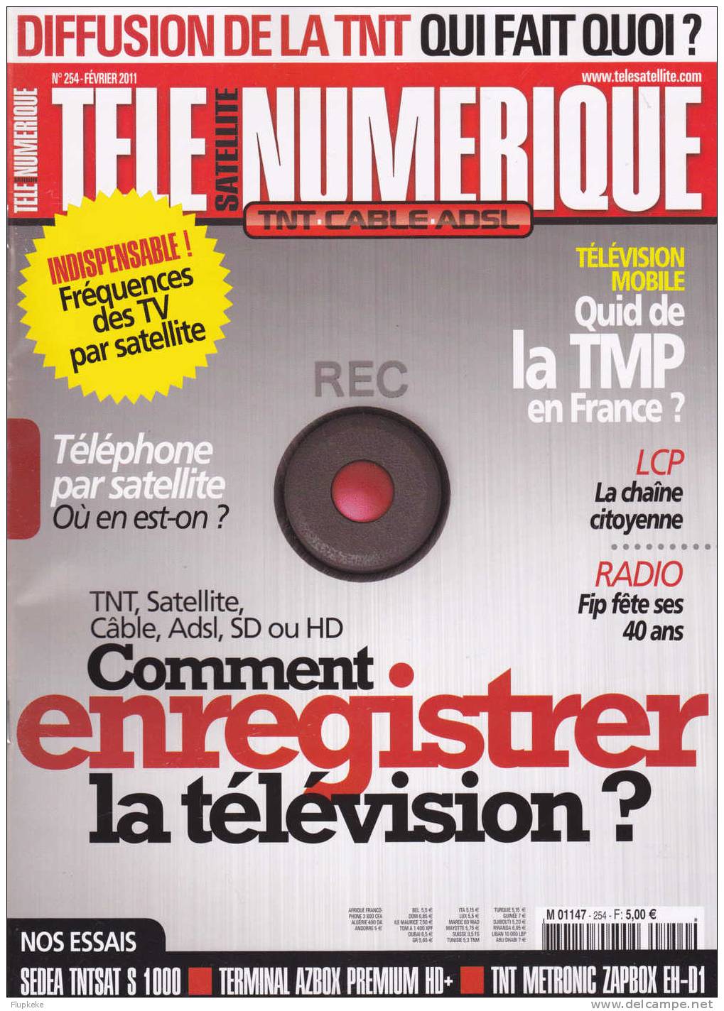 Télé Satelitte Numérique 254 Comment Enregistrer La Télévision? - Télévision