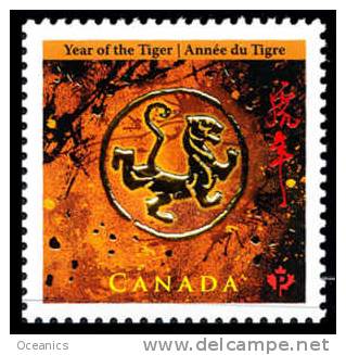 Canada (Scott No.2348 - L'année Du Tigre / Year Of The Tigre) (**) (P) - Nuevos