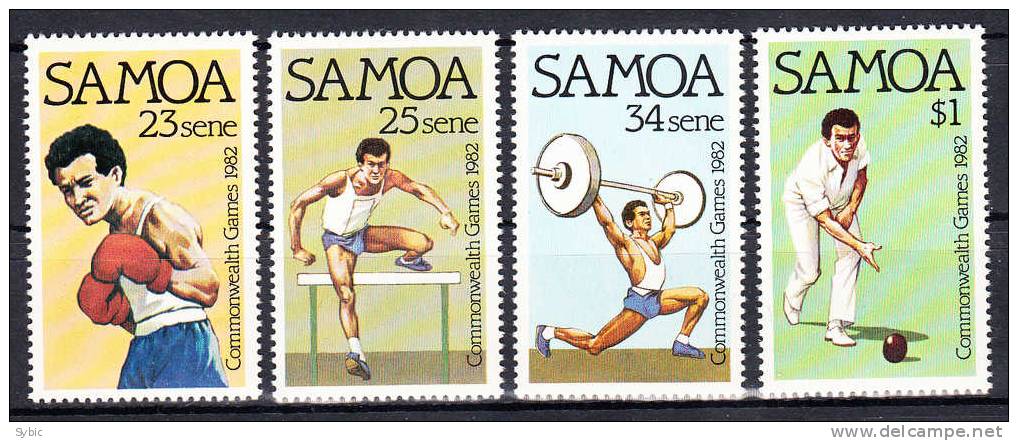 SAMOA - 1982 -  Yvert 517/520 ** -  Jeux Du Comonwealth (BLE01P40) - Samoa (Staat)