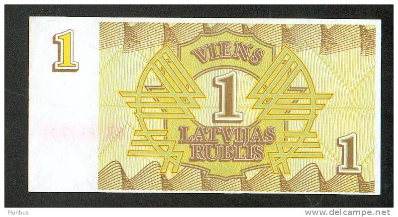 1992 LATVIA LATVIJA 1 LATVIJAS RUBLIS BANKNOTE, UNC - Lettonie