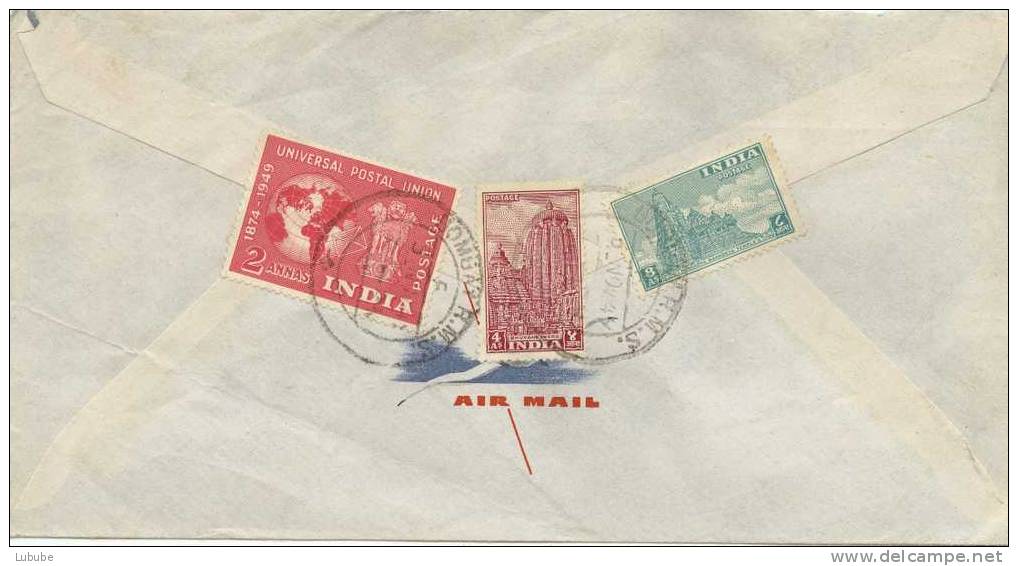 Luftpost Brief  Bombay - Flawil     1949 - Covers & Documents