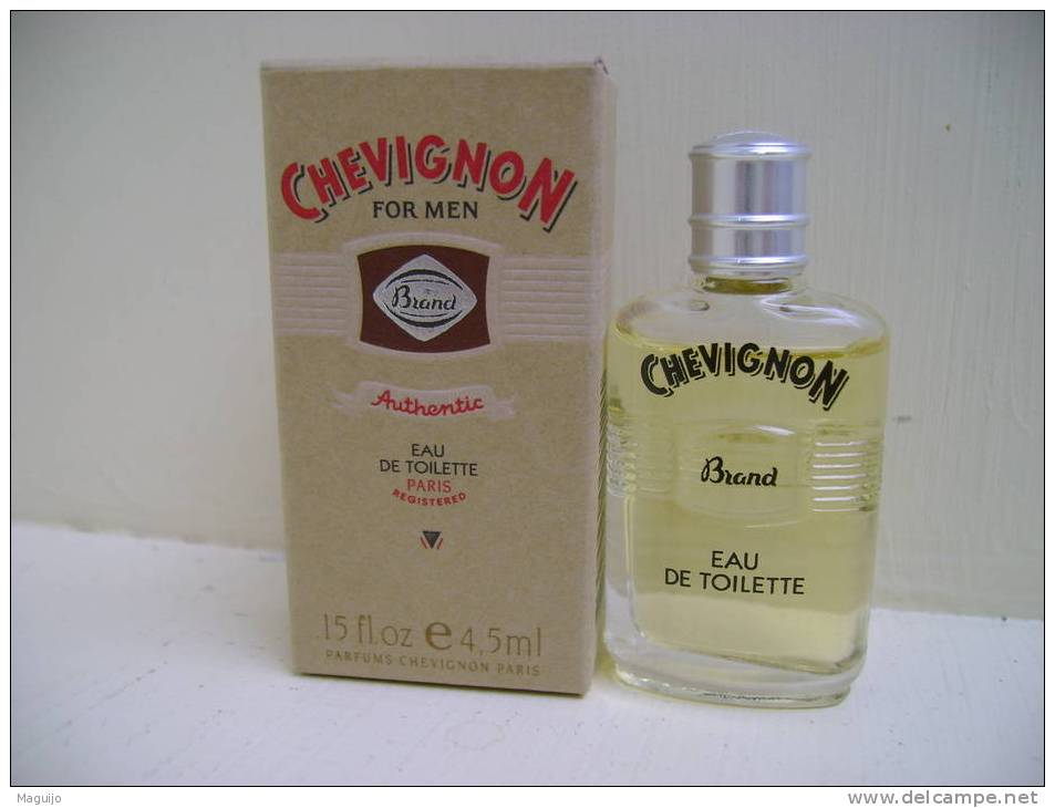 CHEVIGNON FOR MEN " BRAND" AUTHENTIC MINI EDT 4,5 ML LIRE §§§ - Miniatures Men's Fragrances (in Box)