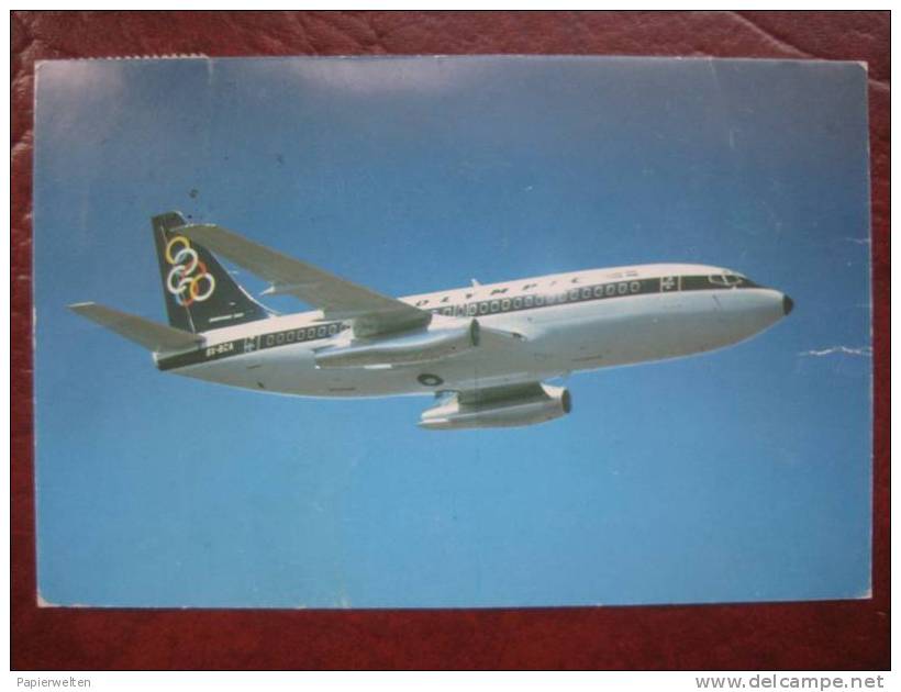 Werbekarte Olympic Airways - Boeing 737-200 - 1946-....: Moderne