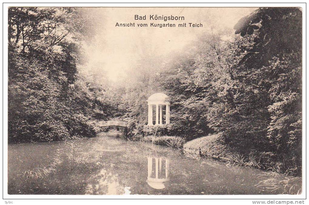 BAD KÖNIGSBORN - Ansicht Vom Kurgarten Mit Teich - 1915 - Unna