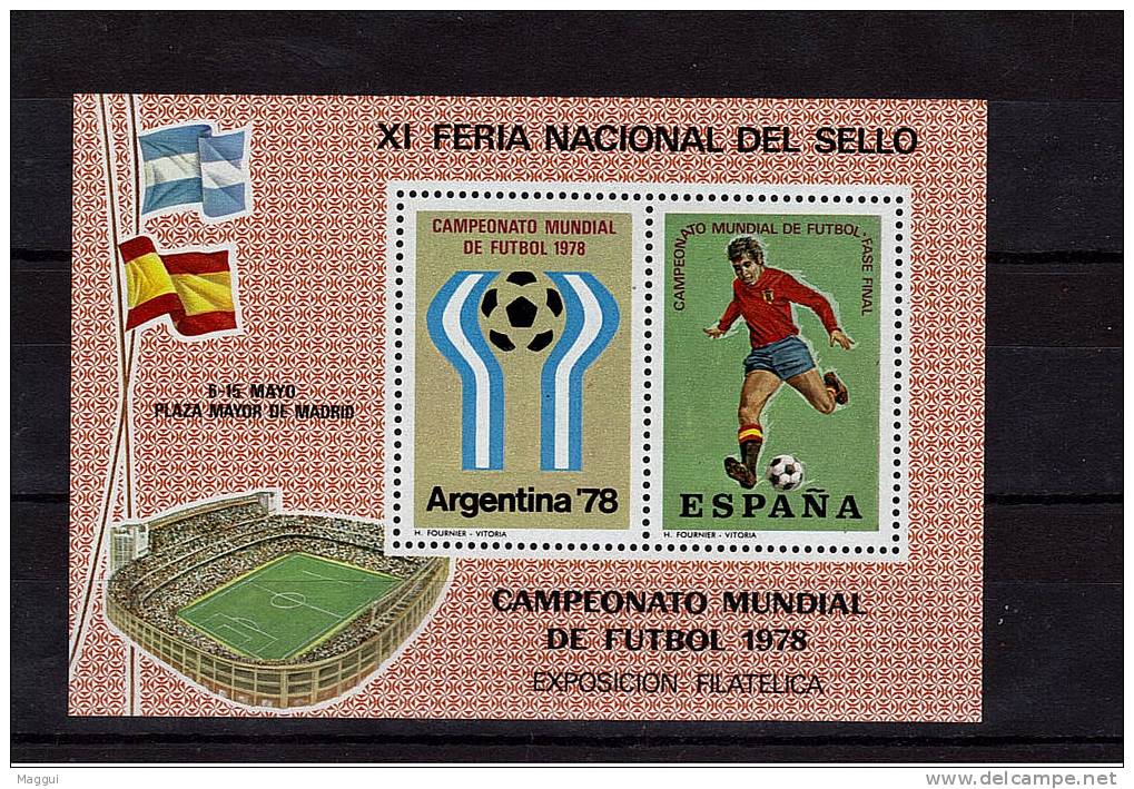 ESPAGNE   BF (2 Vignettes ) * *   Cup 1978  Football  Soccer Fussball - 1978 – Argentine