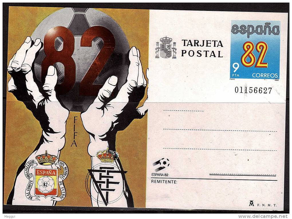 ESPAGNE  Carte Entier  Cup 1982   Football Soccer Fussball - 1982 – Spain