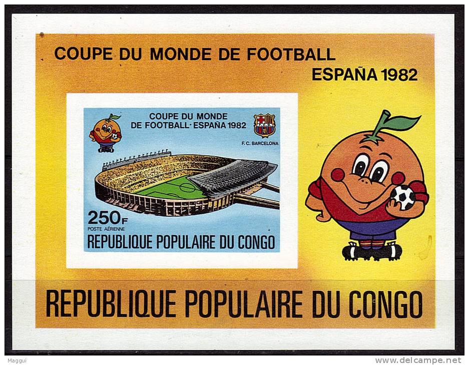 CONGO  BF 24  * *   NON DENTELE  Cup 1982  Football  Soccer  Fussball - 1982 – Spain