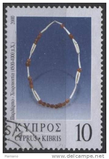 PIA - CIPRO GR.  2000 : Antichi Gioielli - (Un 952) - Used Stamps