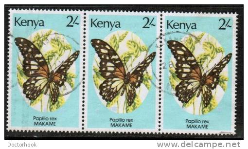 KENYA   Scott #  431  VF USED Strip Of 3 - Kenia (1963-...)
