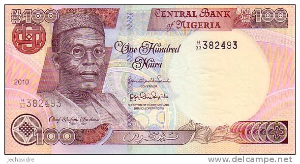 NIGERIA   100 Naira  Emission De 2010   ***** BILLET  NEUF ***** - Nigeria