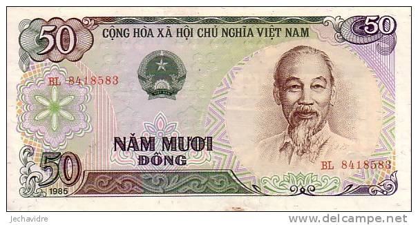 VIET-NAM    50 Dong  Daté De 1985   Pick 96     ***** QUALITE  XF + ***** - Vietnam